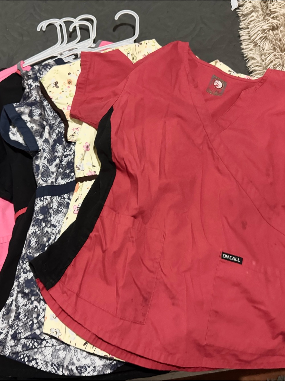 Women's Scrub tops medium and large sizes